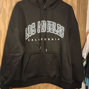 SHEIN Black Los Angeles California Hoodie Size Large